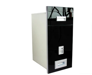 Thùng gạo mặt gương đen nút nhấn Euromax C1B