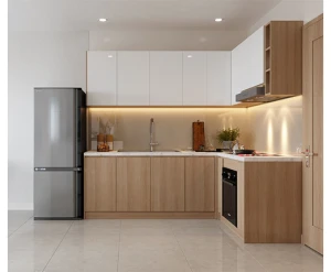 Tủ bếp Thùng MDF phủ Melamine chống ẩm Ba Thanh Cánh Melamine