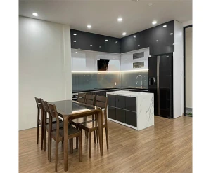 Tủ bếp Thùng nhựa chống ẩm sơn 2K cánh Pano