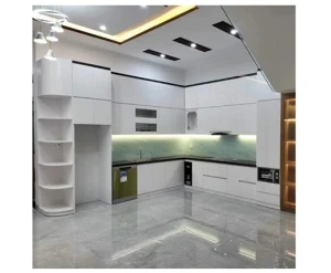 Tủ bếp Thùng ván nhựa Ba Thanh Cánh Acrylic bóng gương ( Livas không line )