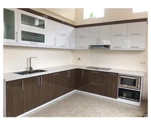 Tủ bếp Thùng ván nhựa Ba Thanh Cánh MDF Chống Ẩm phủ Melamine