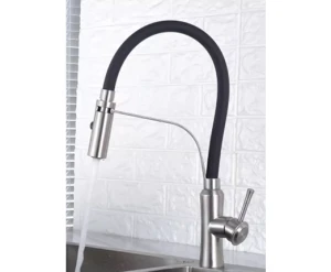 Vòi Inox mờ 304 thân Silicon Euromax EMT08