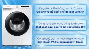 Máy giặt Samsung Addwash Inverter 8.5kg WW85T554DAW/SV