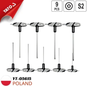 Bộ 9 lục giác sao chữ T T10-T50 Yato YT-05615 - Ba Lan