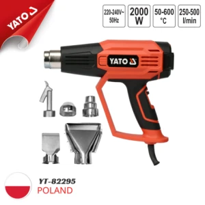 Bộ máy khò nhiệt 2000w 5 đầu khò Yato YT-82295 - Ba La