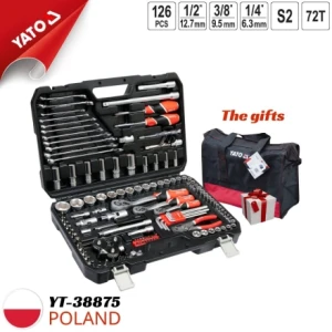 Bộ Tuýp Tay Vặn Tổng Hợp Cao Cấp 126 Món Yato YT-38875 - Ba Lan