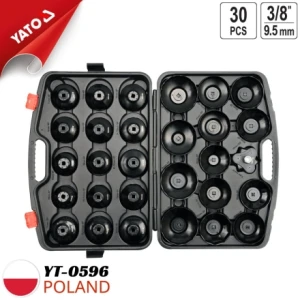Bộ Vam tháo cốc lọc dầu cao cấp 30 chi tiết Yato YT-0596 - Ba Lan