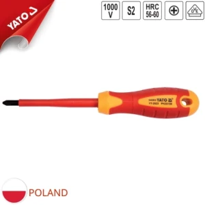 Tua vít 4 cạnh PH0x60x3mm cách điện 1000V Yato YT-2821 - Ba Lan