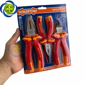 Bộ 3 kìm cách điện WadFow WPS0633 (kìm bằng kìm cắt kìm nhọn)