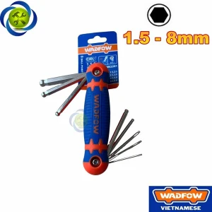 Bộ 8 chìa lục giác xếp đầu bi 1.5-8mm WadFow WHK2281