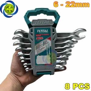 Bộ cờ lê 2 đầu miệng 8 chi tiết Total THT102386 (6-22mm)