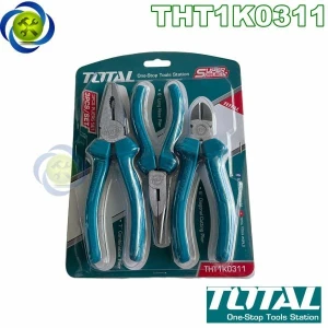 Bộ kìm 3 chi tiết Total THT1K0311 (kìm điện, kìm cắt và kìm nhọn)