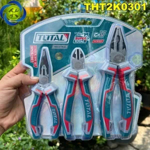 Bộ kìm 3 chi tiết Total THT2K0301 (kìm điện, kìm cắt và kìm nhọn)