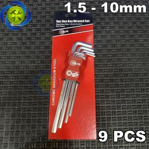 Bộ lục giác đầu bằng Conso WHHD0309 9 cây (1.5 - 10mm)