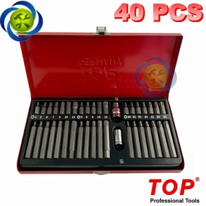 Bộ mũi vít lục giác và đầu sao 40 chi tiết TOP TBS-1102 thân 10mm
