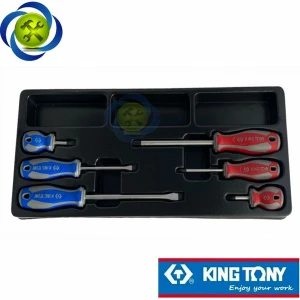 Bộ tua vít 6 chi tiết Kingtony 9-31006MR có khay nhựa 500mm x 190mm