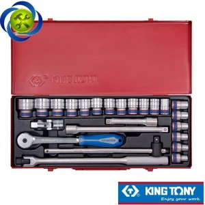 Bộ tuýp 1/2 inch 24 chi tiết hệ mét 12 cạnh Kingtony 4026MR04