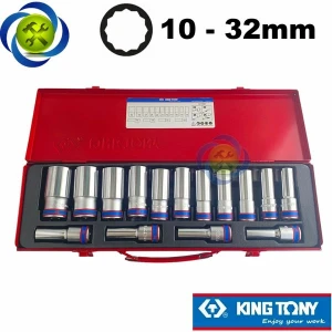Bộ tuýp 1/2 Kingtony 4215MR 15 chi tiết (10-32mm) loại 12 cạnh dài