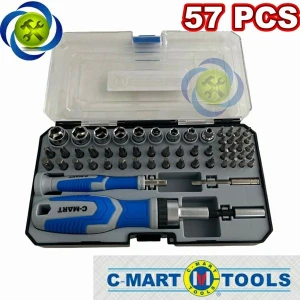 Bộ tuýp và đầu vít 57 chi tiết C-Mart K0032