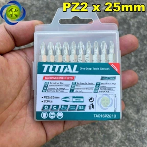 Hộp mũi vít bake PZ2 x 25mm TOTAL TAC16PZ213 (20 cái/hộp)