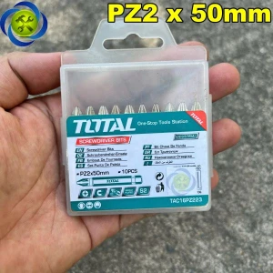 Hộp mũi vít bake PZ2 x 50mm TOTAL TAC16PZ223 (10 cái/hộp)