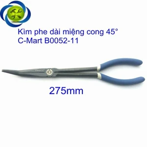 Kìm phe dài miệng cong 45 C-Mart B0052-11 275mm