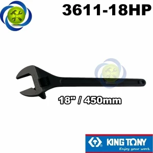 Mỏ lết đen 450mm Kingtony 3611-18HP loại 18 inch mở hàm 52mm