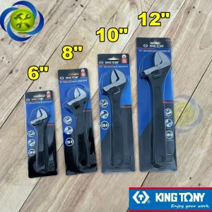 Mỏ lết đen Kingtony 3611 có đủ size (6-8-10-12inch) thép CR-V
