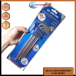 BỘ LỤC GIÁC ĐẦU BI 9 CÂY CHỮ L 1.5MM -10MM KINGTONY 20109MR DÀI 22MM