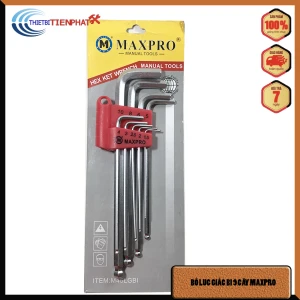 BỘ LỤC GIÁC ĐẦU BI 9 CÂY HỆ MÉT 1.5MM ĐẾN 10MM DÀI 22MM HÃNG MAXPRO