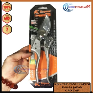 KÉO CẮT CÀNH, TỈA CÂY KAPUSI K-8618 CAO CẤP DÀI 200MM ( CHÍNH HÃNG NHẬT BẢN)