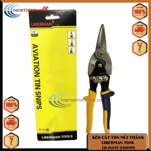 KÉO CẮT TÔN MŨI THẲNG LIBERMAN 10 INCH THÉP CRV CAO CẤP