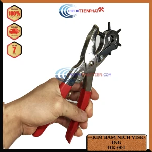 KÌM BẤM LỖ, BẤM NỊCH CÁN NHỰA ĐỎ VISKING DK-001