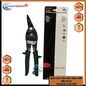 KÌM CẮT TÔN MŨI TRÁI CÁN XANH TOP HB-1223 CAO CẤP ( HÀNG CHÍNH HÃNG )