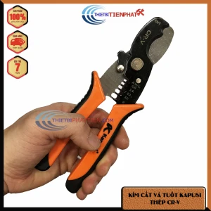 KÌM CẮT VÀ TUỐT DÂY ĐIỆN KAPUSI 200MM THÉP CRV CAO CẤP NHẬT KAPUSI K-9101 ( CHÍNH HÃNG )