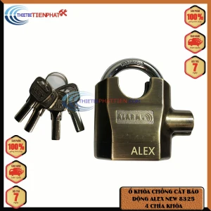 Ổ KHÓA BÁO ĐỘNG ALEX NEW 8325 CHỐNG CẮT, 4 CHÌA KHÓA MUỖNG ( HÀNG CHÍNH HÃNG )