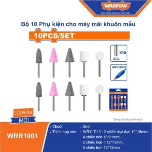 Bộ 10 đá mài cho máy mài khuôn WADFOW WRR1001