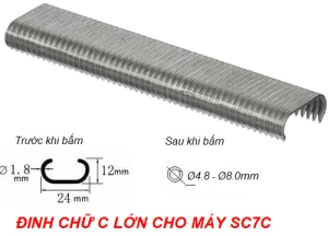 Đinh công nghiệp chữ C loại lớn