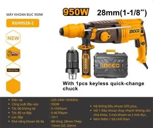 Máy khoan bê tông 950W-28mm INGCO RGH9528-2