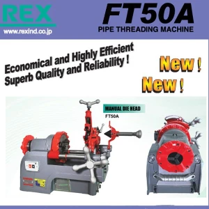 Máy tiện ren ống Nhật REX-FT50A (21-60mm) NEW