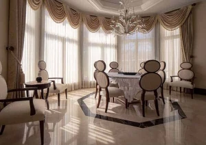 Rèm nữ hoàng biệt thự bầu dục