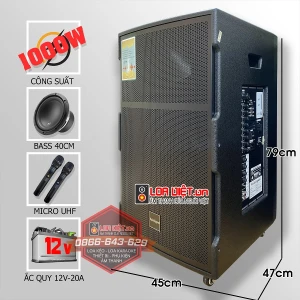 Loa kéo di động Kaimingwei SR3-15 - Bass 40- Loa 3 đường tiếng