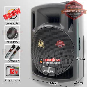 Loa kéo di đông Mitsunal M35 - Bass 40 - Mẫu mới