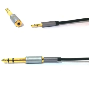 Đầu chuyển jack 6.35mm/6.5mm đực ra 3.5mm cái gold 24K Liton USA