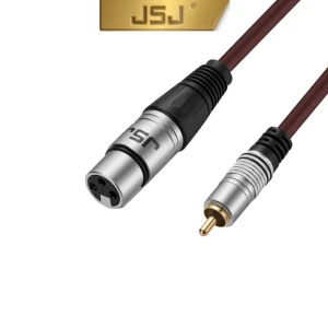 JSJ 607B/0.8m (1 đầu XLR CÁI ra 1 đầu RCA)