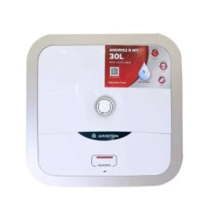 Bình nước nóng Ariston 30L AN2 30R AG 2.5FE, 2500 W, công nghệ Ion Bạc diệt khuẩn, 1 đèn, bình vuông