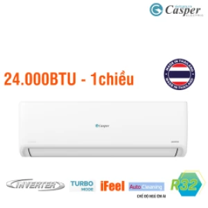Điều hòa Casper GC-24IS35-O (1 chiều, Inverter, 2.5HP-24000 BTU, tấm lọc 3 trong 1, Turbo mode, dàn nóng )