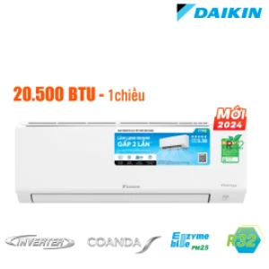 Điều hòa Daikin KB60YVMV - Inverter 2.5HP 20,500 Btu/h; 52 dB(A); 2,060W, hybrid cooling(, Streamer; Enzyme Blue, dàn nóng 35KG)
