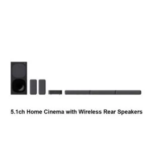 Hệ thống Home Cinema Sony HT-S40R 600W - 5.1 Dolby Digital; Hai loa sau không dây; BT5.0 USB HDMI ARC Optical 3.5