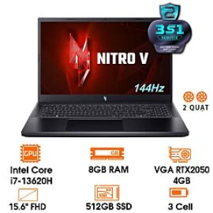 Laptop Acer Gaming Nitro 5 ANV15-51-58AN i5-13420H/8GB/512GB SSD/RTX2050-4GB/15.6